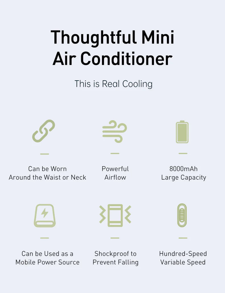 CoolBelt Pro – Wearable Waist Fan & Power Bank