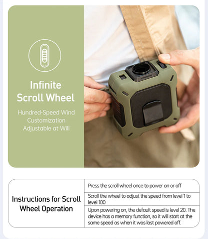 CoolBelt Pro – Wearable Waist Fan & Power Bank