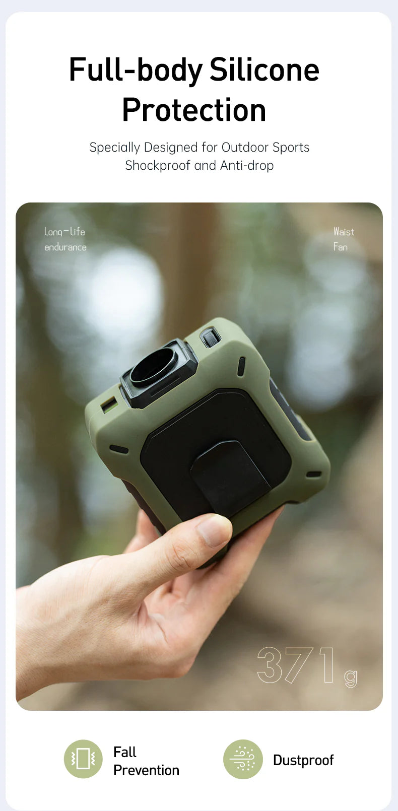 CoolBelt Pro – Wearable Waist Fan & Power Bank